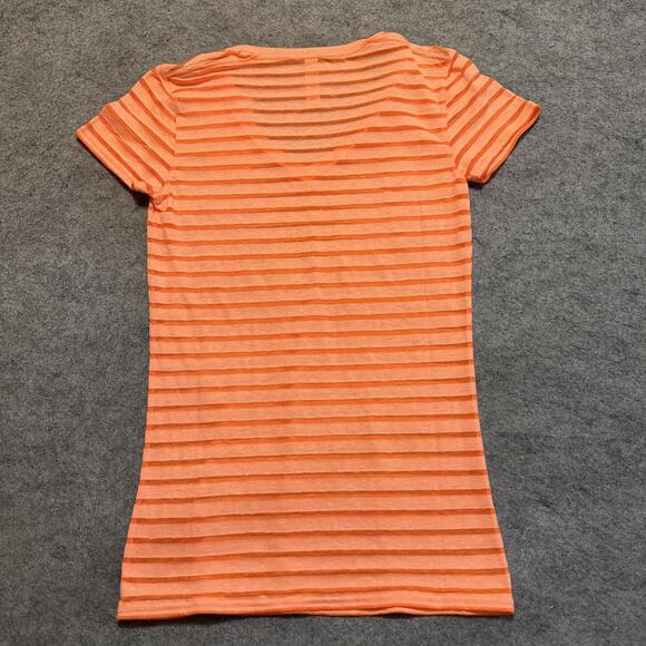 Under Armour Fitted Shirt S Semi-Sheer Stripe Charged Cotton Heatgear Retro Y2K - Picture 7 of 9